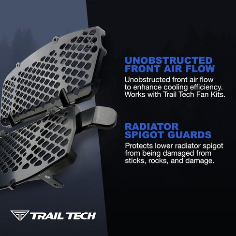 Trail Tech Craviator Guards ، Black-KTM/HUSQ 16-22 ، (0151-RB02) in Saudi Arabia
