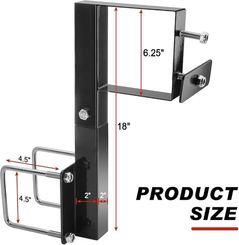 Spare Tire Carrier for 4" Square Bumpers, Trailer RV Bumper Spare Tire Mount in Saudi Arabia