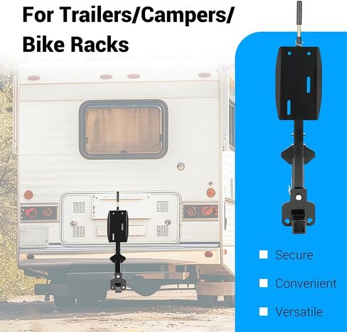 حاملة إطارات Kojem RV مقابل 16 "16.5" 19.5 "22.5" و 24 "عجلات Motorhomes RV 2 بوصة ، سعة 10،000 رطل ، وزن لسان 400 رطل in Saudi Arabia