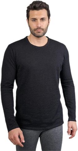 Men's Alpaca Wool Long Sleeve Shirt: 160 Ultralight in Saudi Arabia
