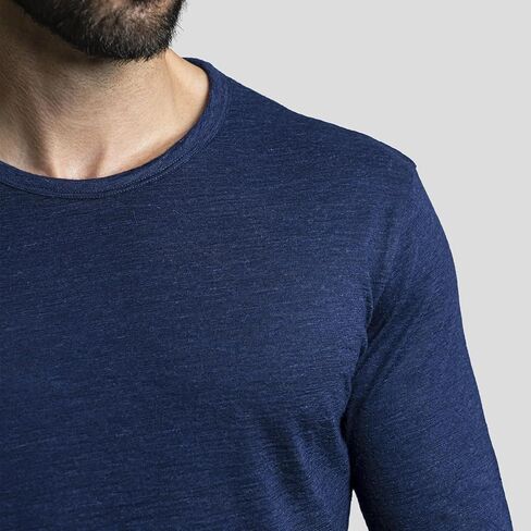 Men's Alpaca Wool Long Sleeve Shirt: 160 Ultralight in Saudi Arabia