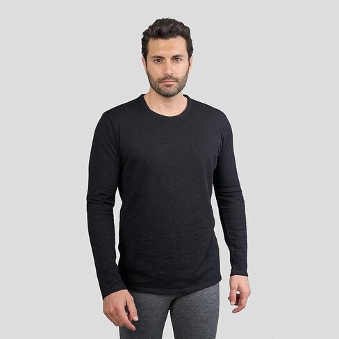 Men's Alpaca Wool Long Sleeve Shirt: 160 Ultralight in Saudi Arabia