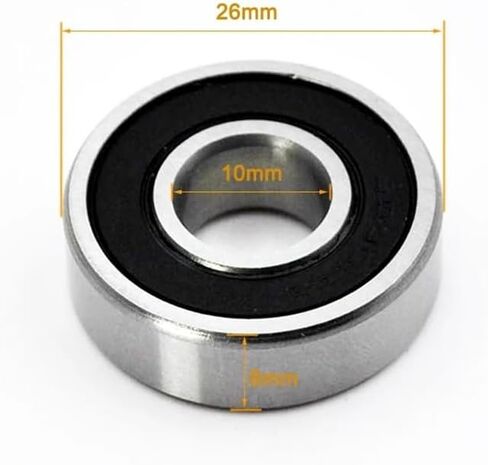 10pcs 6000 6001 6002 6003 6004 6005 2RS RS DDU Bearings Deep Groove Ball Bealings (6000-2rs 10x26x8mm) in Saudi Arabia