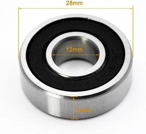 10pcs 6000 6001 6002 6003 6004 6005 2RS RS DDU Bearings Deep Groove Ball Bearings(6000-2RS 10x26x8mm) in Saudi Arabia