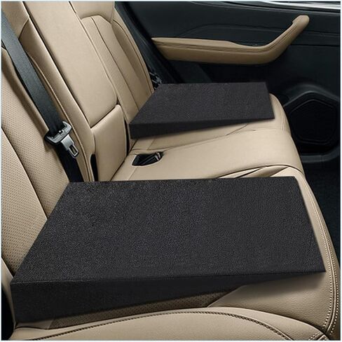 2PCS Auto Seat Wedge Leveling Cushion, Comfortable Ergonomic Wedge Foam Pad Car Seat Cushion, Angled Design Rear Seat Pad Office Chair Support Cush ion for Pain Relief in Saudi Arabia