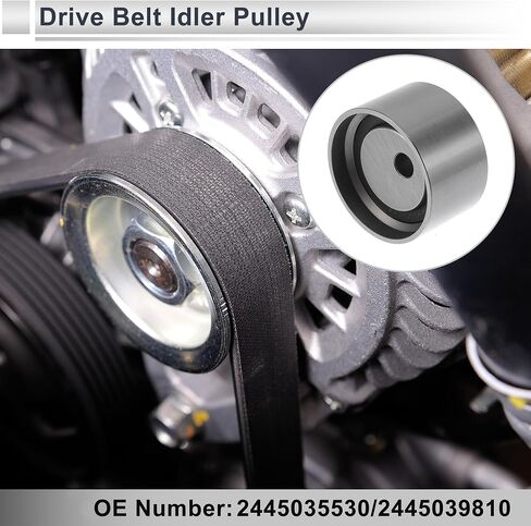حزام محرك حزام الالتزام بكرة لكرايسلر سيبرينغ 1995-2005 ل Mitsubishi Eclipse 00-12 Serpentine Tensioner Pulley Idler No.24503530/MD140071 1 PC in Saudi Arabia