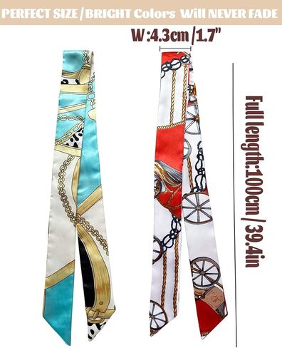 kcctoo 2/6/10Pack Scarf Bags for Women Handbag Scarfs Band Hair Neck Scarves Fashion Gifts in Kuwait
