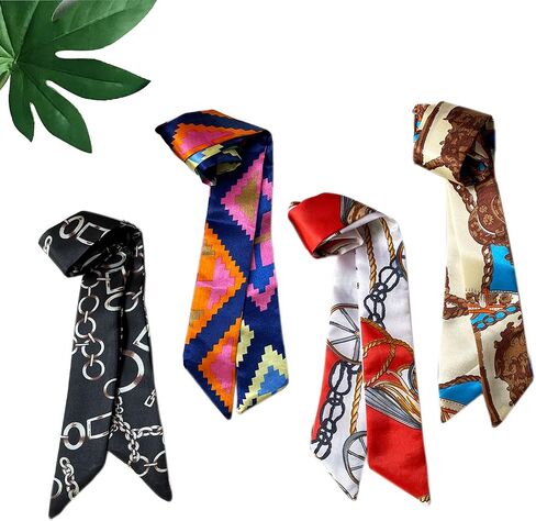 kcctoo 2/6/10Pack Scarf Bags for Women Handbag Scarfs Band Hair Neck Scarves Fashion Gifts in Kuwait