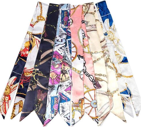 kcctoo 2/6/10Pack Scarf Bags for Women Handbag Scarfs Band Hair Neck Scarves Fashion Gifts in Kuwait