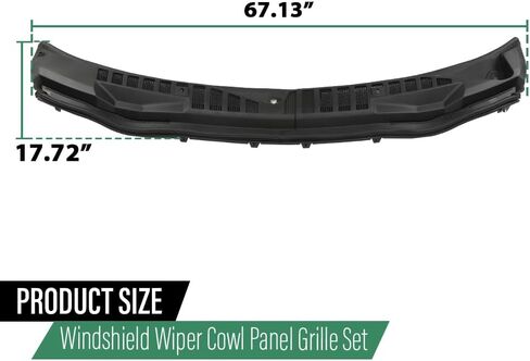 LQI Wiper Cowl Cover Cover Panel More Lower Motor مع BMW E46 323CI 323I 325CI 325I 325XI 328I 330CI 330I 330XI M3 1997-2006 Black 517182084833 in Kuwait