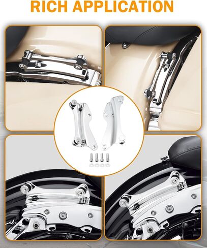 PBYMT 4 Point Docking Hardware Kit Chrome Compatible for Harley Davidson Road Glide Road King Street Glide Electra Glide 2014-2024 in Saudi Arabia