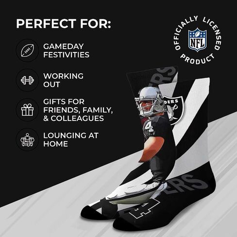 For Bare Feet NFL Adult Player Stripe Sock - Premium Quality Poly Spandex Blend - Fitting Fabric - Stay Comfortable on The Field (Pittsburgh Steelers - Black, Adult Medium) in Saudi Arabia