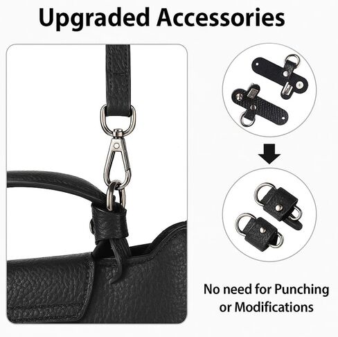 Adjustable Leather Shoulder Strap for Mini Crossbody Bags | Replacement Handbag Strap | Detachable Purse Strap in Saudi Arabia