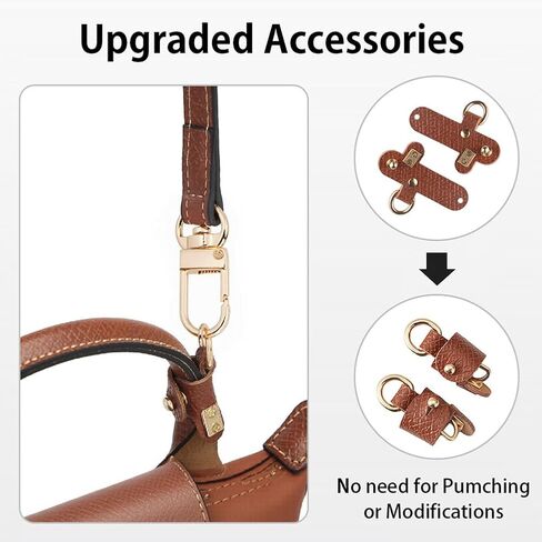 Adjustable Leather Shoulder Strap for Mini Crossbody Bags | Replacement Handbag Strap | Detachable Purse Strap in Saudi Arabia