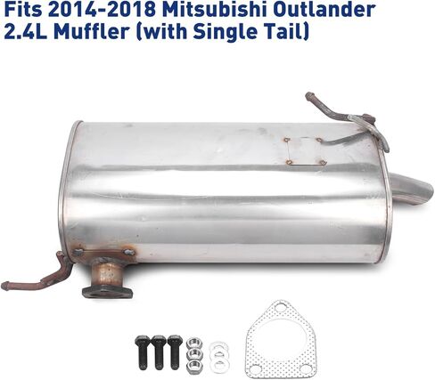 For 2014-2018 Mitsubishi Outlander 2.4L Exhaust Muffler (with Single Tail） in Saudi Arabia