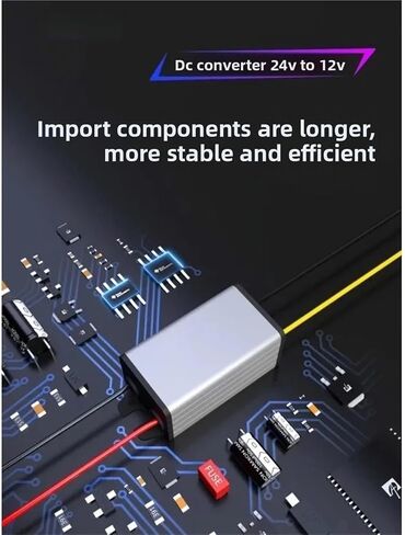 1pc 24V to 12V 5A 3A-40A Power Converter Step Down Voltage Regulator 24 Volt to 12 Volt Module for Cars Solar(24V to 12V 1A) in Saudi Arabia