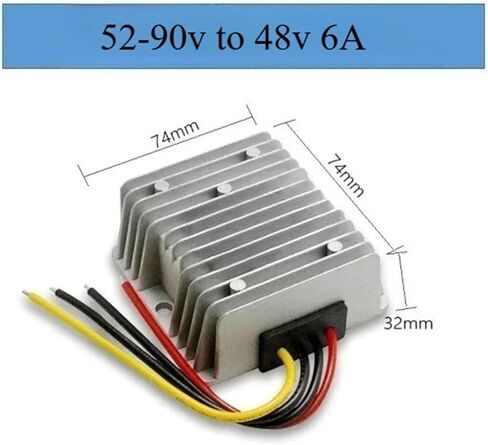 1pc 52-90v to 48v 1A 2A 4A 6A 10A Converter Step Down Automotive Regulator Voltage Regulator for Car Device Efficiency(52-90v to 48v 1A) in Saudi Arabia