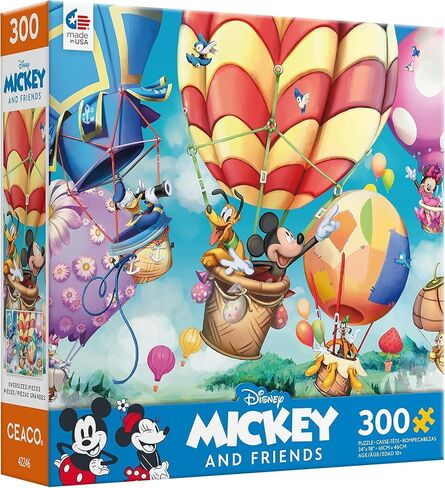 Ceaco - Disney - Mickey's Air Balloon - 300 Oversized Piece Jigsaw Puzzle in Saudi Arabia