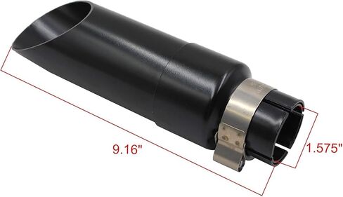 Exhaust Muffler Drag Pipe Compatible with 2014-2018 Honda CTX700, Straight Through Stainless Steel Muffler Resonator - Black in Saudi Arabia