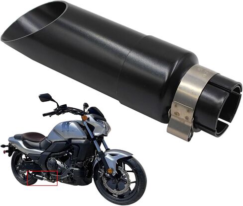 Exhaust Muffler Drag Pipe Compatible with 2014-2018 Honda CTX700, Straight Through Stainless Steel Muffler Resonator - Black in Saudi Arabia