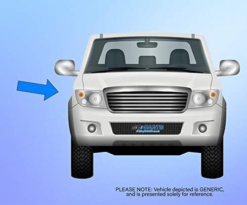 Go-parts-مجموعة ضوء لوحة الترخيص الخلفية لتويوتا Tundra 2000-2006 ، Tacoma 2005-2007 ، Right (Passenger) ، CAPA ، Replacement 2001 2003 2004 2005 in Saudi Arabia