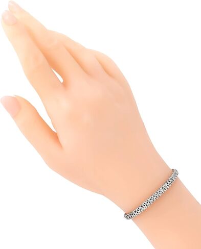 DEVATA Bali Dragon Bone Tulang Naga Chain/Borobudur Byzantine Chain/Paddy Chain 925 Sterling Silver Chain Bracelet Women Men in Saudi Arabia