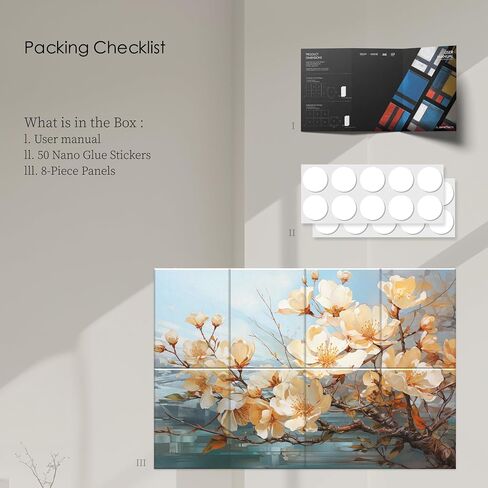 Glowing Horizon 8-Pack Acoustic Panels, 48x32 Inch Soundproof Wall Panels Decorative Acoustic Panels, Sound Absorbing Wall Art with Nano Glue for Recording and Home Studio, Office in Kuwait