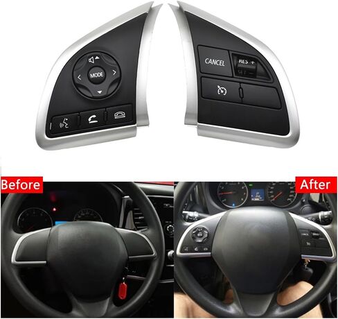 Car Button Fit for Mitsubishi L200 2015 Space Star 20113-2015 Steering Wheel Cruise Control Buttons Control Volume Button Steering Wheel Buttons(Right-Wire) in Saudi Arabia