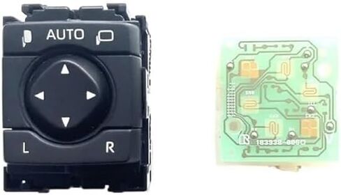 Car Button Fit for RAV4 2020 2021 Car Wing Door Side Reverse Rearview Mirror Folding Switch Button Left Hand Drive Vehicle Steering Wheel Buttons(Red) in Kuwait