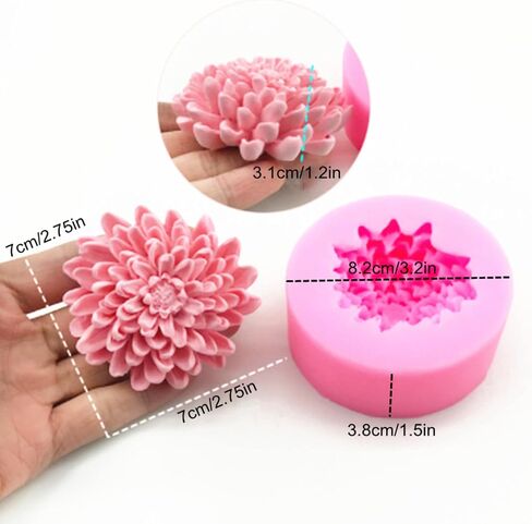2Pcs Holly Leaf Silicone Mold for Fondant Chocolate Candy Cake Decorating Baking Candle Soap Pastry Polymer Clay Christmas Decoration in Kuwait
