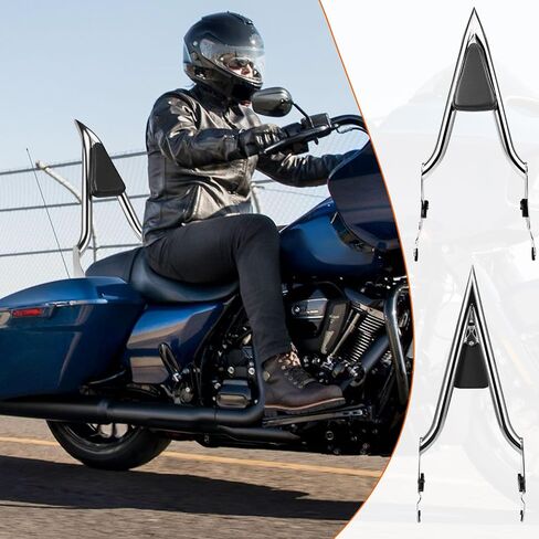 26" Motorcycle Sissy Bar for Harley, Integrated Passenger Backrest for Harley Davidson Touring CVO Street Glide Road Glide Electra Glide Road King FLHR FLHX FLHT FLTR 2009-2024, Black Sissy Bar in Saudi Arabia