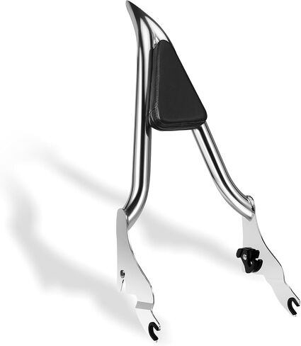26" Motorcycle Sissy Bar for Harley, Integrated Passenger Backrest for Harley Davidson Touring CVO Street Glide Road Glide Electra Glide Road King FLHR FLHX FLHT FLTR 2009-2024, Black Sissy Bar in Saudi Arabia