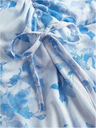 Verdusa Women's Plus Floral Bodycon Skirt مرنة Fisthtail Ruched تنورة Maxi in Kuwait