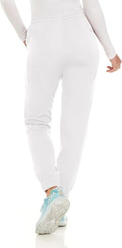 MediChic Stretch Jogger Scrub Pants with Zipper Side Pocket Scrubs, Available in 13 Colors from XS-2X in Saudi Arabia