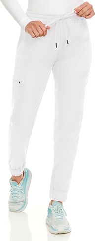 MediChic Stretch Jogger Scrub Pants with Zipper Side Pocket Scrubs, Available in 13 Colors from XS-2X in Saudi Arabia