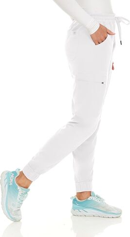 MediChic Stretch Jogger Scrub Pants with Zipper Side Pocket Scrubs, Available in 13 Colors from XS-2X in Saudi Arabia
