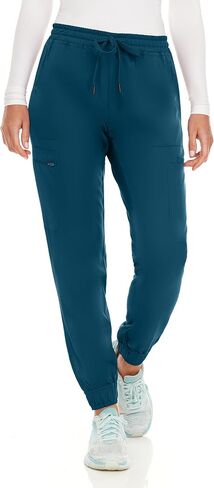 MediChic Stretch Jogger Scrub Pants with Zipper Side Pocket Scrubs, Available in 13 Colors from XS-2X in Saudi Arabia