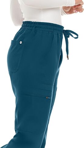MediChic Stretch Jogger Scrub Pants with Zipper Side Pocket Scrubs, Available in 13 Colors from XS-2X in Saudi Arabia