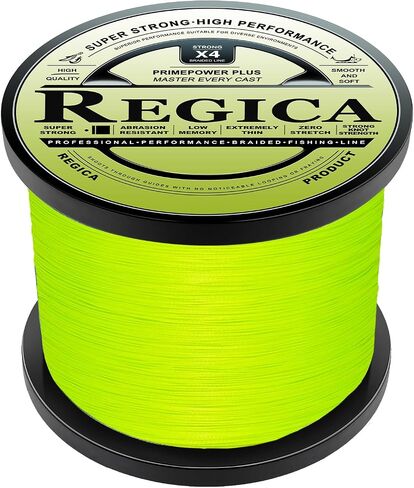 Regica Braided Fishing Line - Pro Performance for Saltwater or Freshwater - Super Strong - Abrasion Resistant - Zero Stretch - Extra Thin Diameter in Saudi Arabia