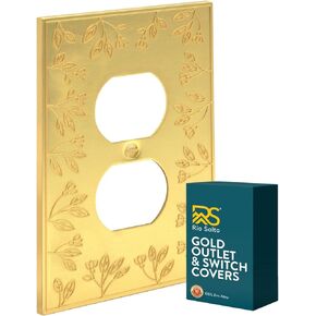 ريو سالتو المعادن الأزهار الزجاجية تغطية غطاء ضوء لوحة مفتاح لوحة مفتاح زهرة يغطي لوحات الجدار الذهب روك واحد ديكور ديكور 1-غانغ الروك (حزمة واحدة) in Kuwait