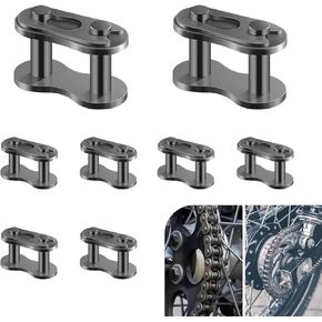 8 PCS Drive Chain Master Link Clip, Heavy Duty Rust-proof Roller Chain Connector, Bike Cross Master Link Connector Repair Accessories, for Motorcycles Bikes Scooters ATVs (Black #428) in Kuwait