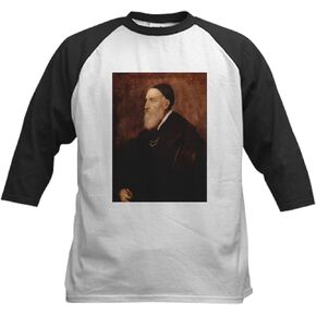 Cafepress Self Portrait 1567 Kids Baseball Jersey Kids Cotton Baseball Jersey ، 3/4 Raglan Sleeve Shirt in Saudi Arabia