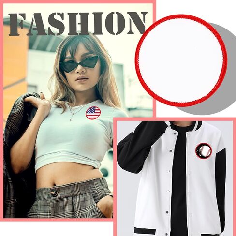 30 PCs Self Adhesive Sublimation Patches - Blank Patches to Custom Heat-transferable Tags for Moiblephone Cosmetic Bags Backpacks (Black Border / 30PCs) in Kuwait