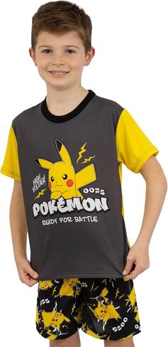 Pokemon Pajamas | Pikachu Boys Pajamas | Short Sleeve Boys Pjs For Summer in Saudi Arabia