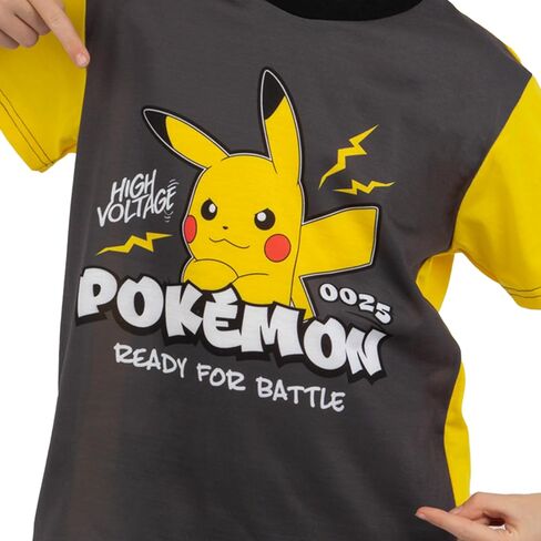 Pokemon Pajamas | Pikachu Boys Pajamas | Short Sleeve Boys Pjs For Summer in Saudi Arabia