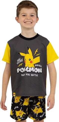 Pokemon Pajamas | Pikachu Boys Pajamas | Short Sleeve Boys Pjs For Summer in Saudi Arabia