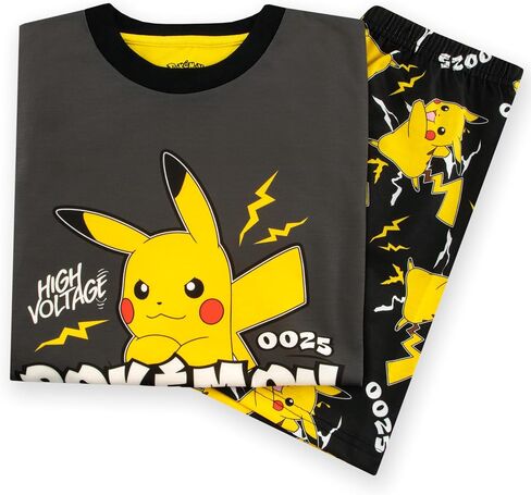 Pokemon Pajamas | Pikachu Boys Pajamas | Short Sleeve Boys Pjs For Summer in Saudi Arabia