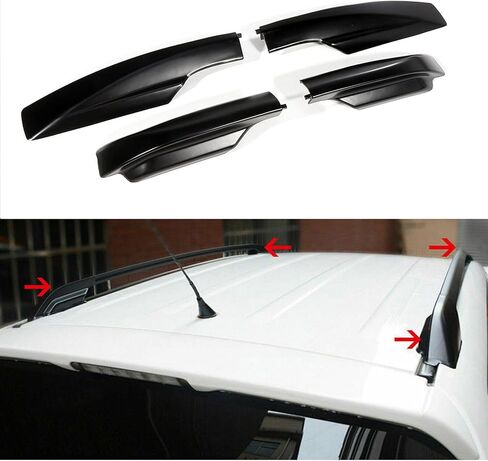 Top Roof Rack for Toyota for RAV4 2006-2007 Xa30 Cover Rail End Noshell Replacement Lightweight ABS Bar Polished Black 4pcs in Saudi Arabia