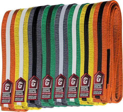 الإنجيل الرياضي البرازيلي جيو جيتسو أحزمة بريشورانك للفنون القتالية شباب أحزمة BJJ للفتيات والفتيان مع خطوط ترتيب BJJ in Saudi Arabia