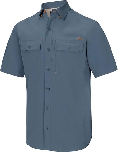 Drake Waterfowl Men's Lake Shore Performance عرض رطوبة خفيفة الوزن قميص قصير الأكمام in Kuwait